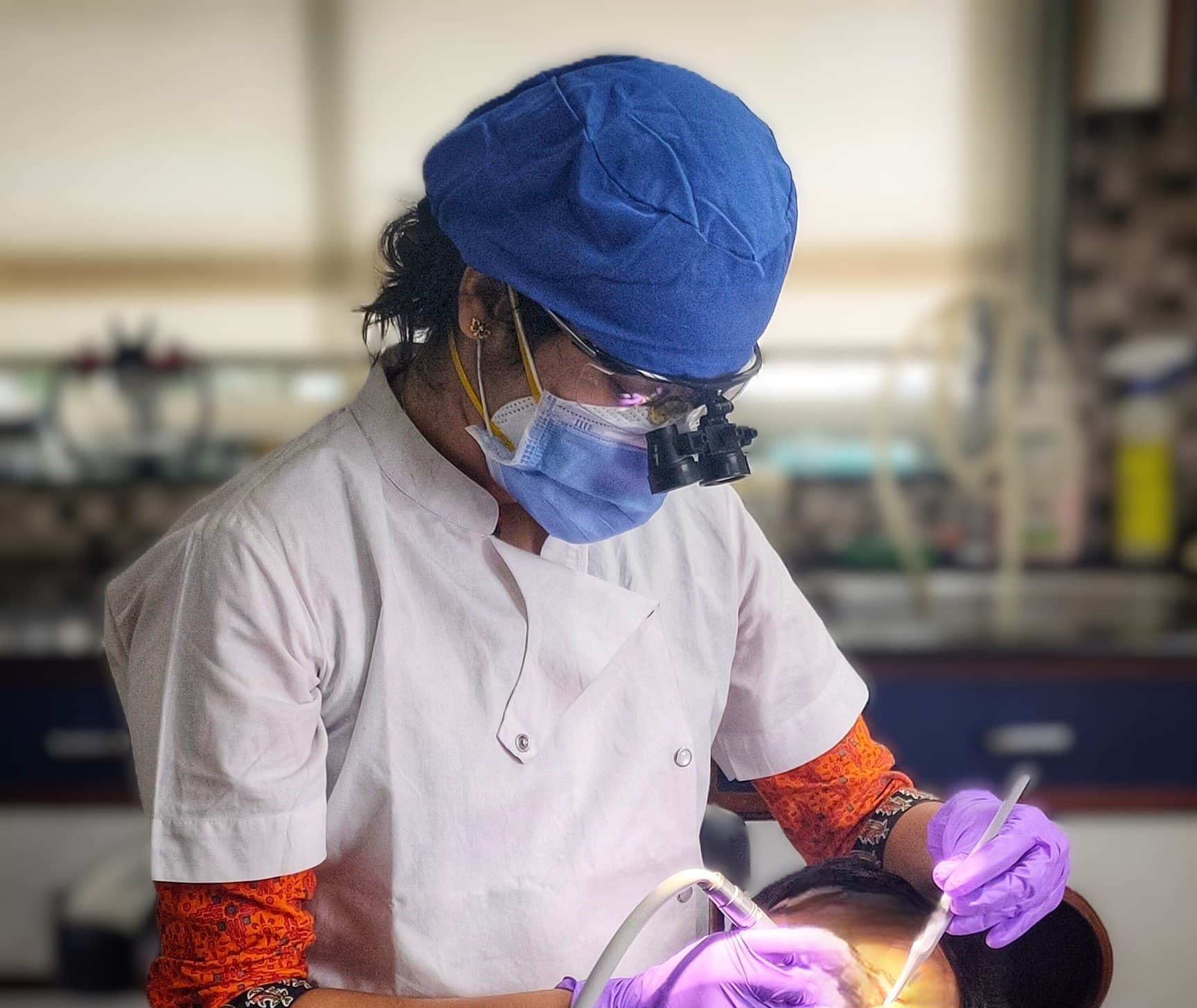 Founder Dentist treating patient